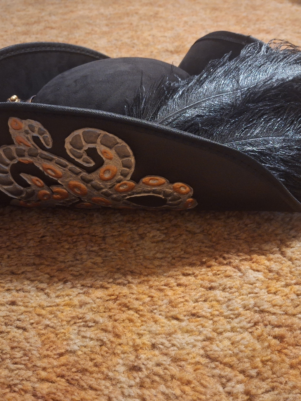 New Adjustable Unisex Steampunk Kraken Pirare Tricorn Hat With Goggle